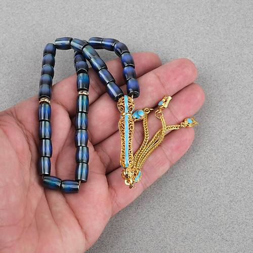 His Ta�� Tene Temasla Renk De�i�tirir F��� Kesim 7x9mm Tesbih