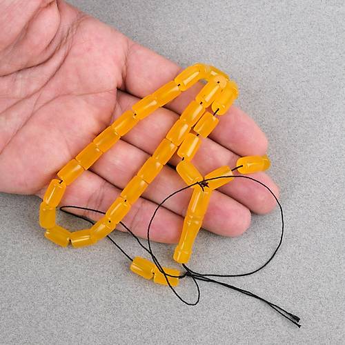 U�ak Cam� Kesme Kesim 7x10.5mm Tesbih -Koyu Sar�