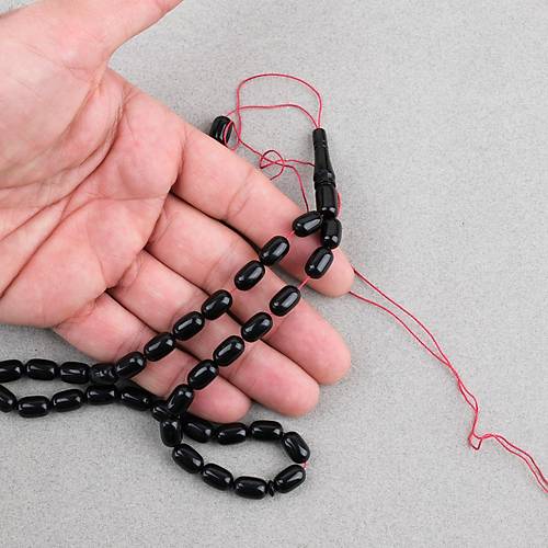 S�kma Kehribar Kaps�l Kesim 7x11mm Tesbih P�sk�ls�z