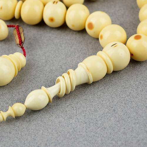 Kadim Katalin Eski Obje Mahjong Ta 45li Tekerlek Kesim 12x10mm Tesbih