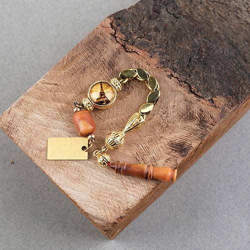 Gergedan A�ac� Usta ��i �mzal� De�i�en �mameli Kaps�l Kesim 9x12mm Tesbih