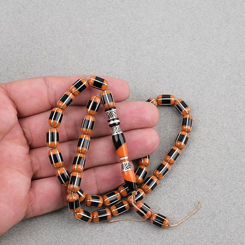 Erzurum Oltu 925A Gm leme Nakka mame Usta i mzal Kapsl Kesim 7.5x11mm Tesbih