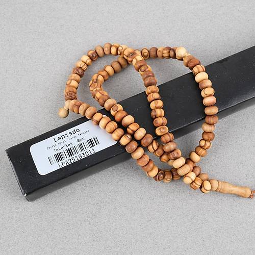 Zeytin A�ac� Tekerlek Kesim 8x6mm  Namaz Tesbihi