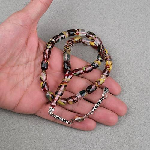 Arizona Katalin Alpaka P�sk�l Kaps�l Kesim 8x12mm Tesbih- Sedefli