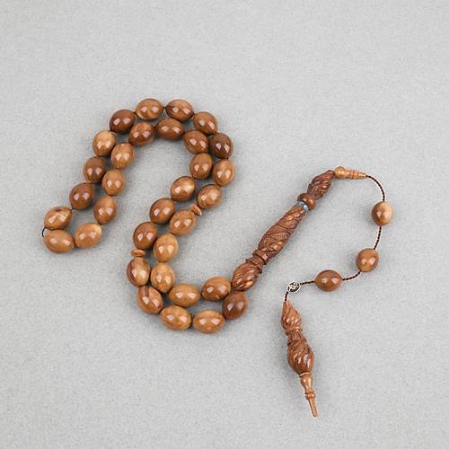 Kuka Usta ��i �mzal� �zel El ��i Oyma �mame ve Hitame Beyzi Kesim 12x16mm Tesbih