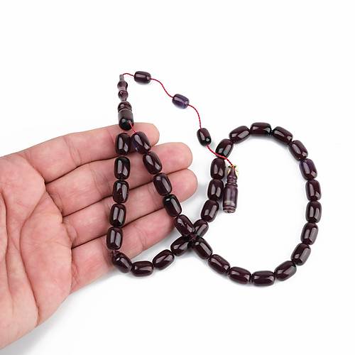 Kadim Katalin Eski Obje Usta i mzal Kapsl Kesim 8x12mm Tesbih -Vine r