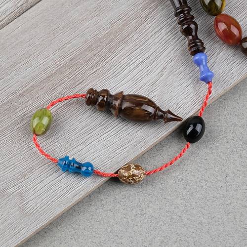 Katalin �ubuk Usta ��i �mzal� Yumurta Kesim 9x13mm Tesbih