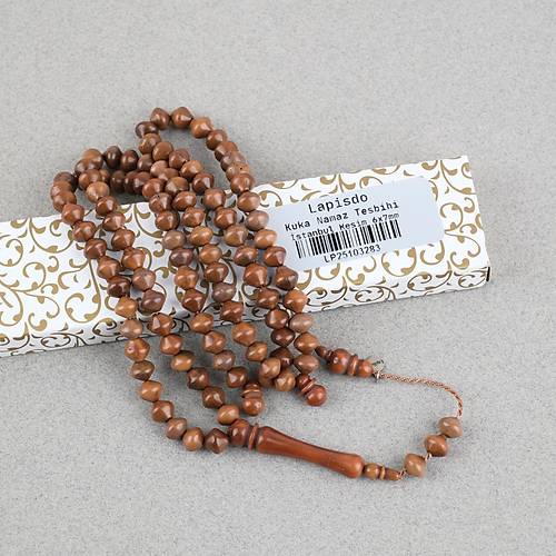 Kuka Orijinal Do�al Lapisdo �mzal� �stanbul Kesim  6x7mm Namaz Tesbihi