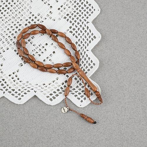 Kuka Ger�ek Do�al Lapisdo �mzal� Bilek Boy Arpa Kesim 4x8mm Tesbih