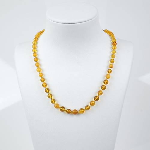 Doal Damla Kehribar 50cm Kolye