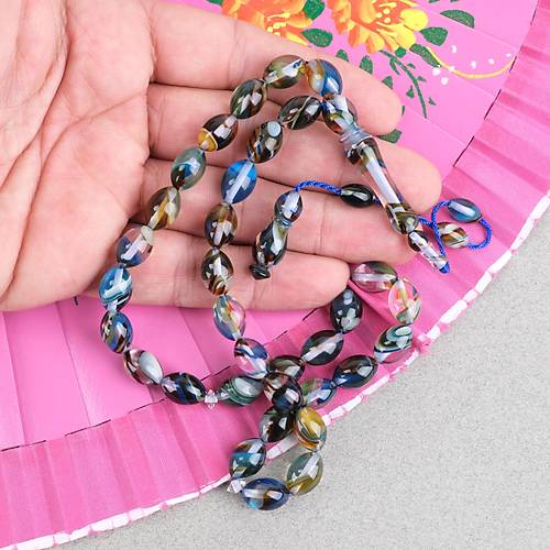 Arizona Katalin Sistemli Beyzi Kesim 8x12mm Tesbih