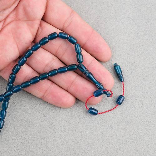 S�kma Kehribar Kaps�l Kesim Sistemli Bilek Boy 5x8mm Tesbih Z�mr�t Ye�ili