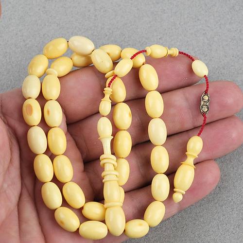 Kadim Katalin Eski Obje Mahjong Ta�� Yumurta Kesim 7.5x11.5mm Tesbih