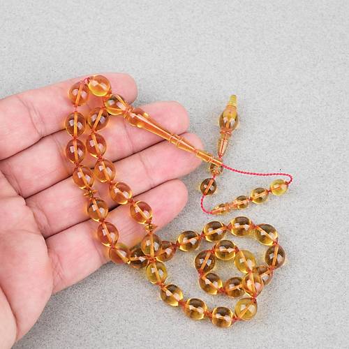 Katalin ubuk Usta i Beyzi Kesim 8x10.5mm Tesbih -effaf Sar