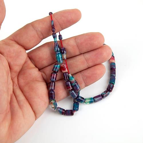 Kadim Katalin -Eski Sehpa Obje Kapsl Kesim 6x8.5mm Tesbih