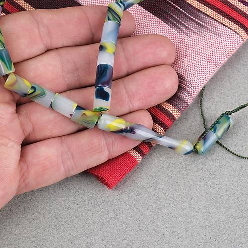 Arizona Katalin Kesme Kesim 7x10mm Tesbih (P�sk�ls�z) - Ye�il