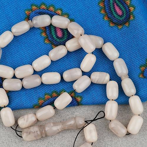 S�kma Kehribar Kaps�l Kesim 7x11mm Tesbih P�sk�ls�z Ta� Rengi