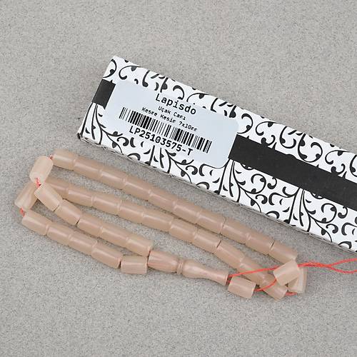 U�ak Cam� Kesme Kesim 7x10mm Tesbih P�sk�ls�z Bej