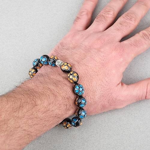 Kuka G�m�� ��lemeli Sistemli, G�m�� Nakka� �mame Beyzi Kesim 11x13mm Tesbih ve Bileklik Seti