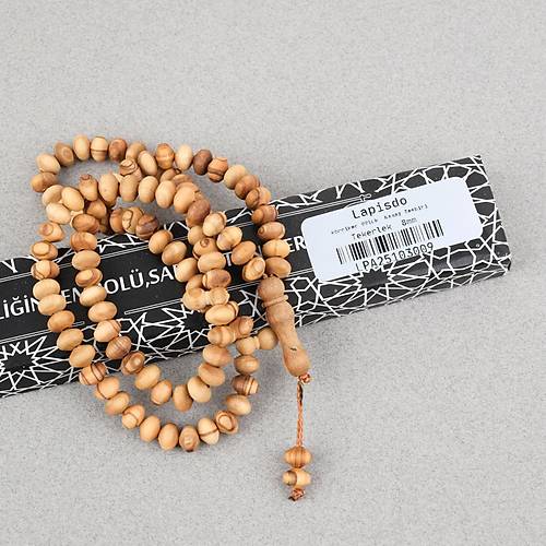 K�rdiken A�ac� 99luk Tekerlek Kesim 8x6mm Namaz Tesbihi