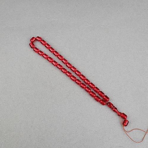 Ate� Kehribar Kaps�l Kesim 9x12mm- Kan K�rm�z�s� P�sk�ls�z