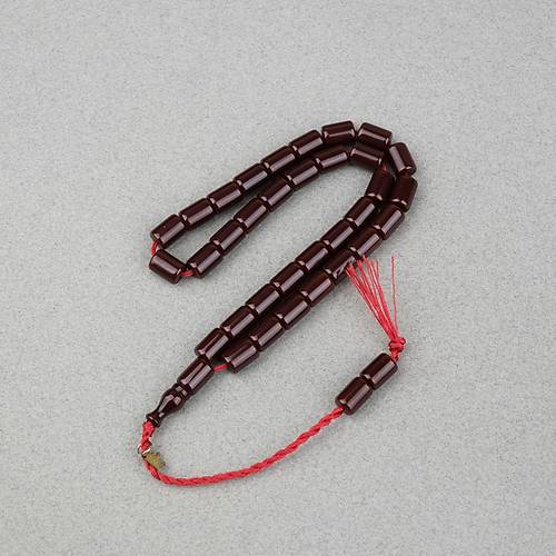 Omari S�kma Kehribar Yumu�ak Kesme Kesim Sistemli 7.5x10.5mm Tesbih