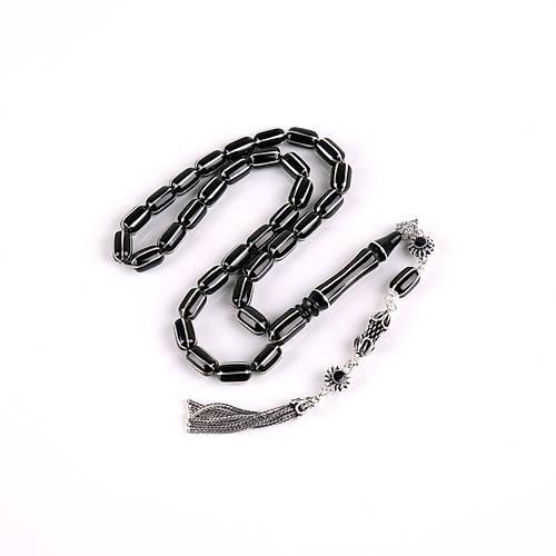 Erzurum Oltu 925Ayar Gm Pskl Karpuz Dilim Kapsl Kesim 6x12mm Tesbih