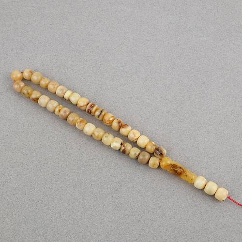 Damla Kehribar Bilek Boy Tekerlek Kesim 10x8mm Tesbih