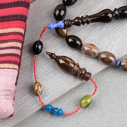 Katalin �ubuk Usta ��i �mzal� Yumurta Kesim 9x13mm Tesbih