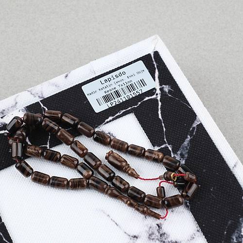 Kadim Katalin �ekoslovak Eski Obje Usta ��i �mzal� Kaps�l Kesim 7x11mm Tesbih