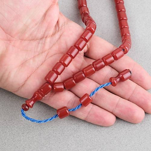 S�kma Kehribar F��� Kesim 10x9mm Tesbih