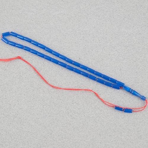 U�ak Cam� Kesme Kesim 4x8mm Tesbih -Mavi