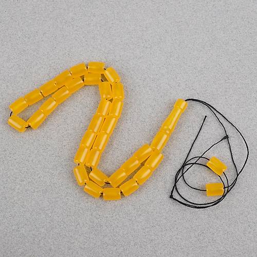 U�ak Cam� Kesme Kesim 7x10.5mm Tesbih -Koyu Sar�