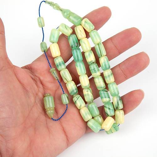 S�kma Kehribar Kaps�l Kesim 7x10mm Tesbih