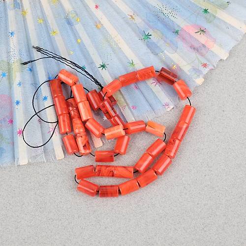 S�kma Kehribar Hareli Kesme Kesim 7x11mm Tesbih -Hareli Nar �i�e�i