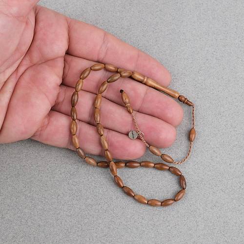 Kuka Ger�ek Do�al Lapisdo �mzal� Bilek Boy Arpa Kesim 4x8mm Tesbih