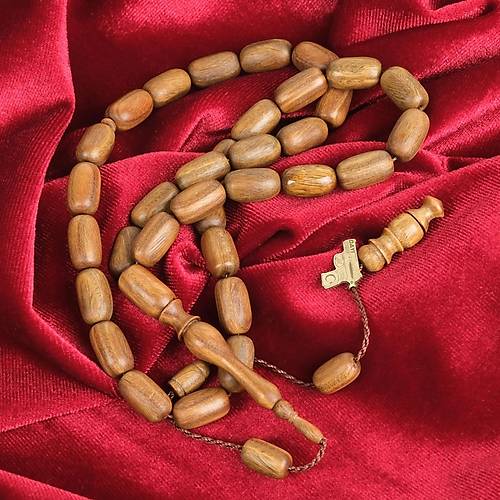Yeil Plesenk Aac Kapsl Kesim 8x14mm Tesbih