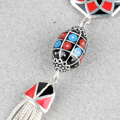 Erzurum Oltu 925Ayar Gm lemeli Nakka mame Gm Pskl Kapsl Kesim 13x15mm Tesbih