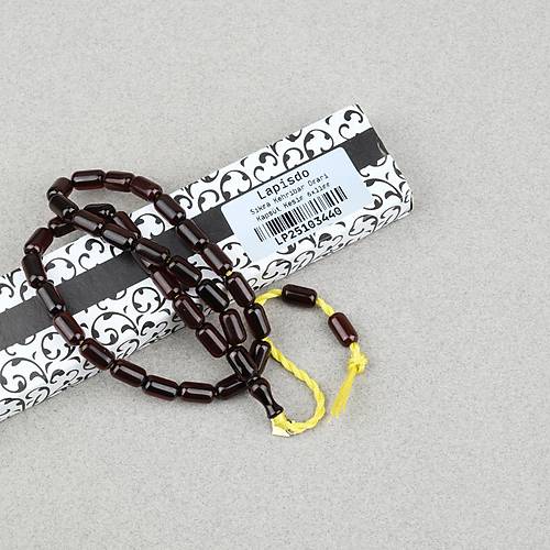 Omari S�kma Kehribar Kaps�l Kesim Oturtma �mameli Sistemli 6x11mm Tesbih