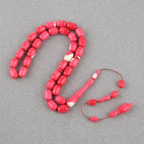 Bilardo Topu Obje Katalin K�rm�z� Kaps�l Kesim 8x11mm Tesbih