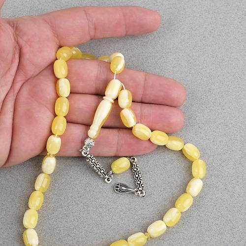 Beyrut Damla Alpaka P�sk�ll� Beyzi Kesim 8x11mm Tesbih