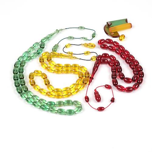 Skma Kehribar Eski Alman Oyun Zar Obje Kapsl Kesim 7.5x11mm Tesbih Seti