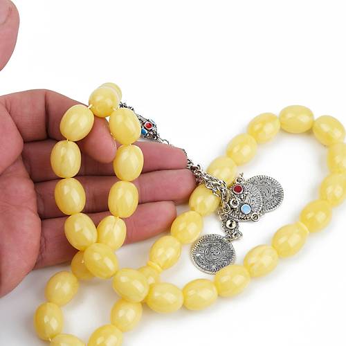 Beyrut Damla Alpaka P�sk�l Tombul Beyzi Kesim 13x16mm Tesbih