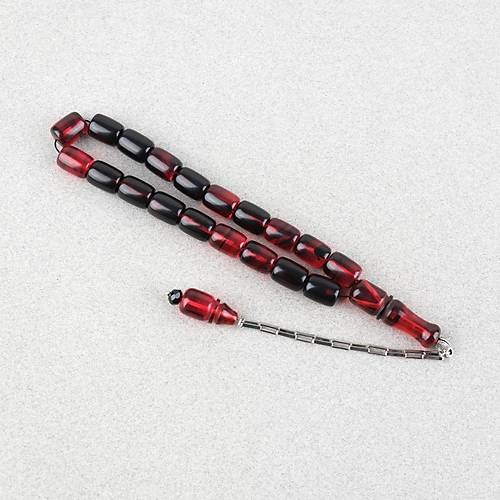 S�kma Kehribar P�sk�ll� Efe Boy Kaps�l Kesim 10x13mm Tesbih