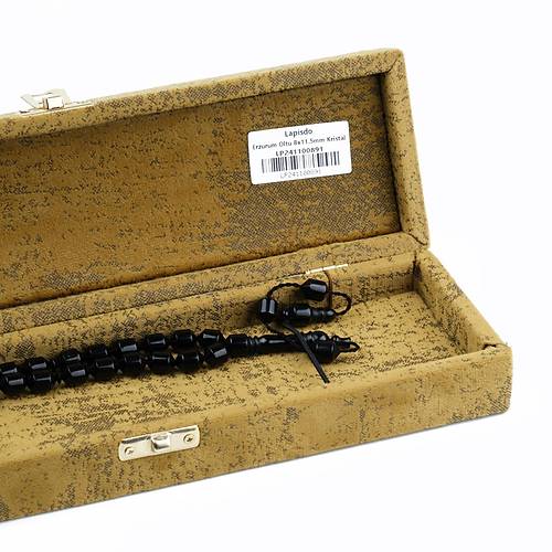 Erzurum Oltu Kristal Kesim 8x11.5mm Tesbih