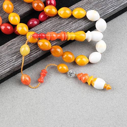 Katalin Bonibon Usta ��i �mzal� Tombul Beyzi 10x13mm Tesbih