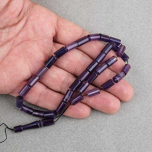 S�kma Kehribar Kesme Kesim 6x10mm Tesbih P�sk�ls�z