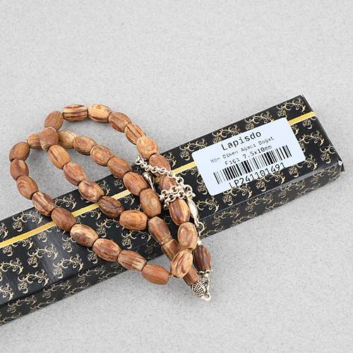 K�r Diken A�ac� Alpaka P�sk�ll� F��� Kesim 7.5x10mm Tesbih