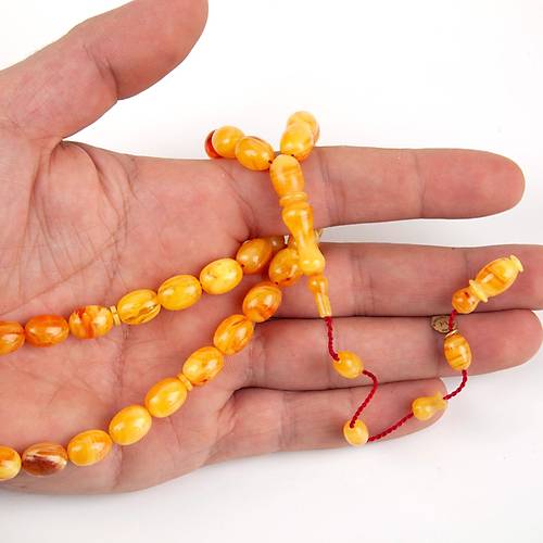 Katalin Beyzi Kesim 8.5x11mm Tesbih - Sar Alacal