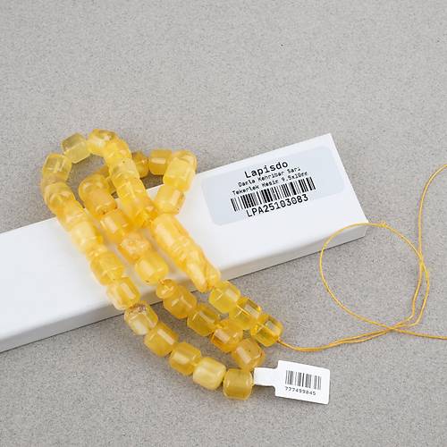 Kaya Damla Kehribar -Balt�k Tekerlek Kesim 9.5x10mm Tesbih